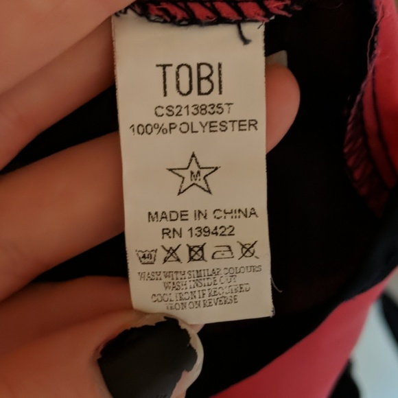 Tobi colorblock button down blouse - Picture 6 of 6